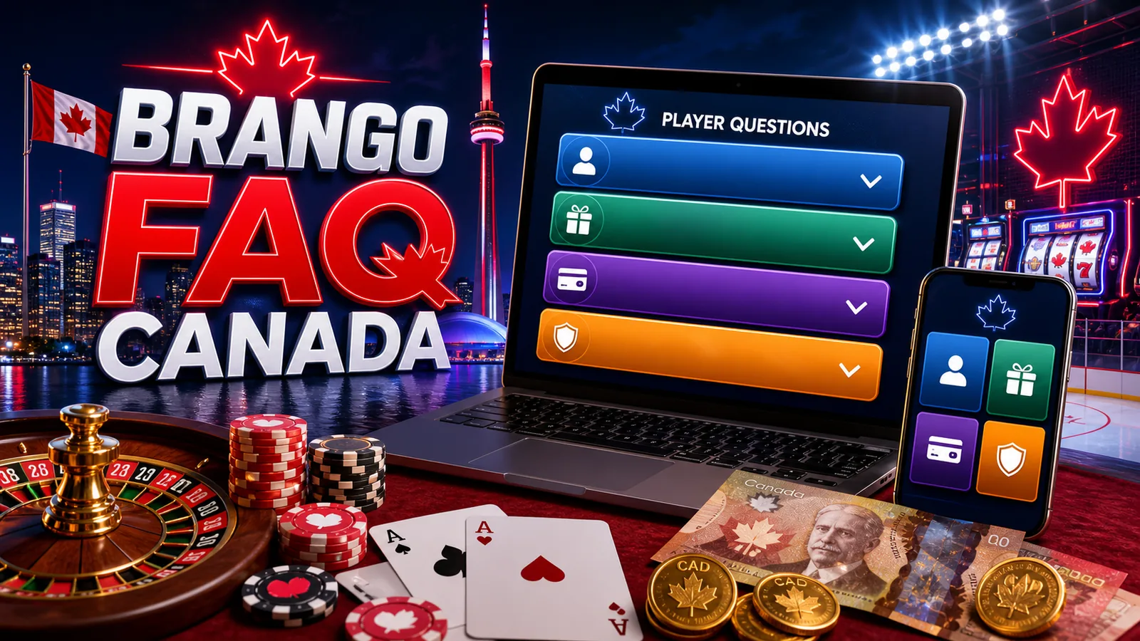 Casino Brango FAQ content banner for Canadian players