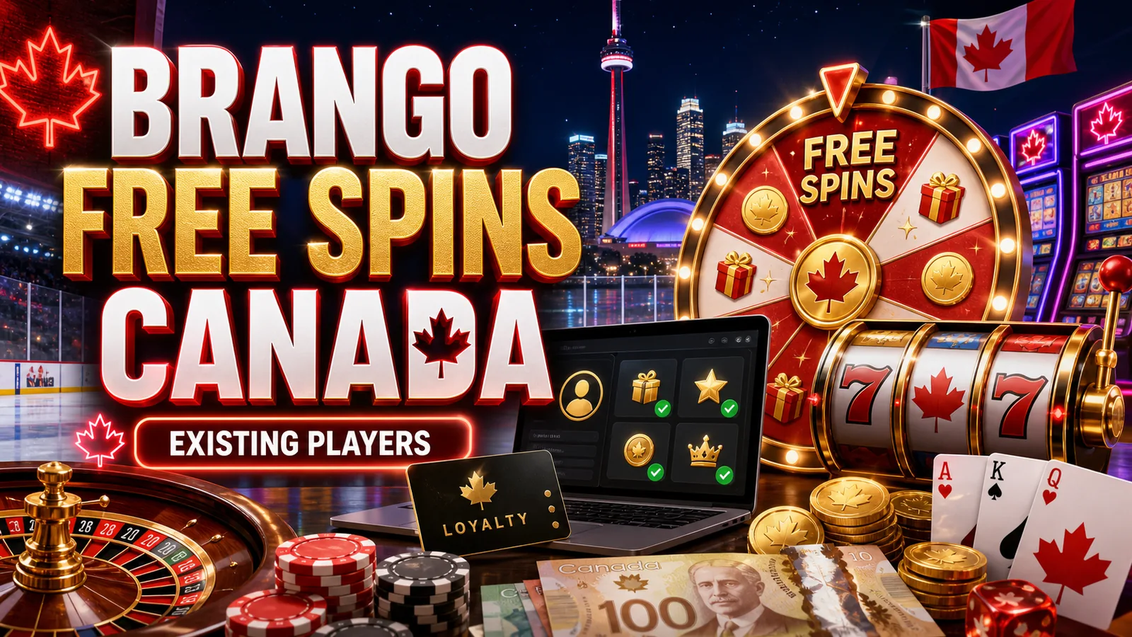 Casino Brango Free Spins for Existing Players content banner for Canadian players